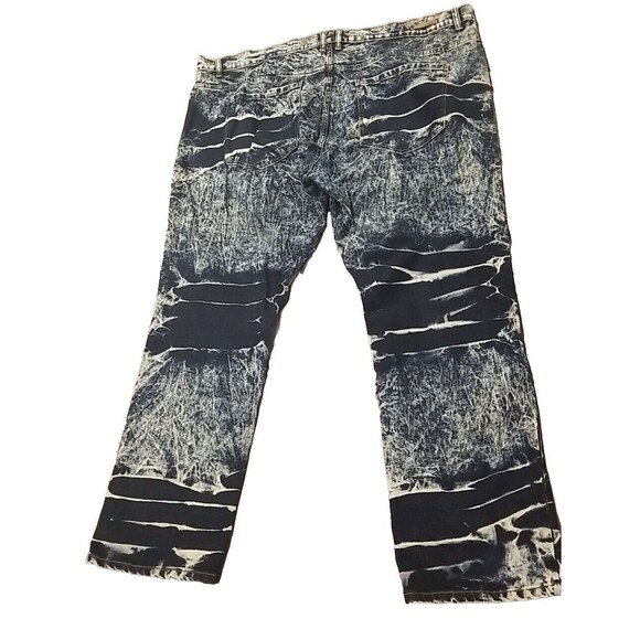 Evolution In Design Jeans Men 48 51×33 Baggy Skater Y2k Denim Hip Hop Acid Wash - Picture 6 of 12